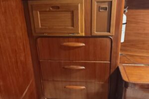 Aft Cabin Drawers & Seat, starboard side